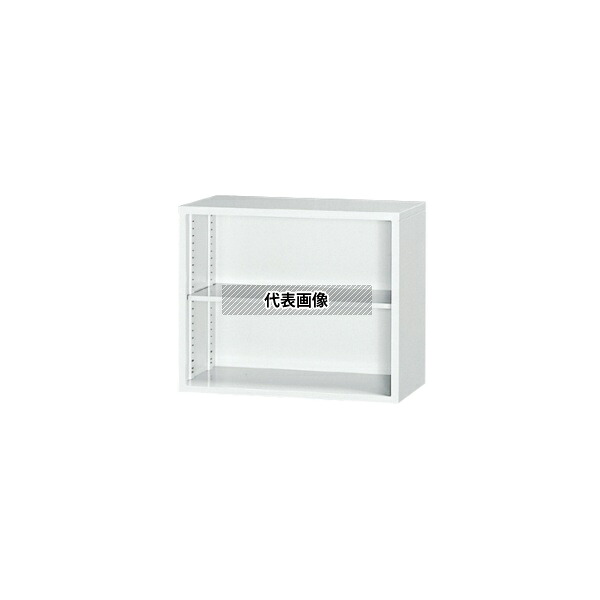 東洋事務器工業 0547-3000 A4対応書庫 ホワイト オープン H730型 上置用 W900 3N-073-WH