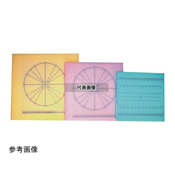 山県 L ヒ゜ンク 調理用目盛り入りまな板 正方形 ピンク 350×350×9mm