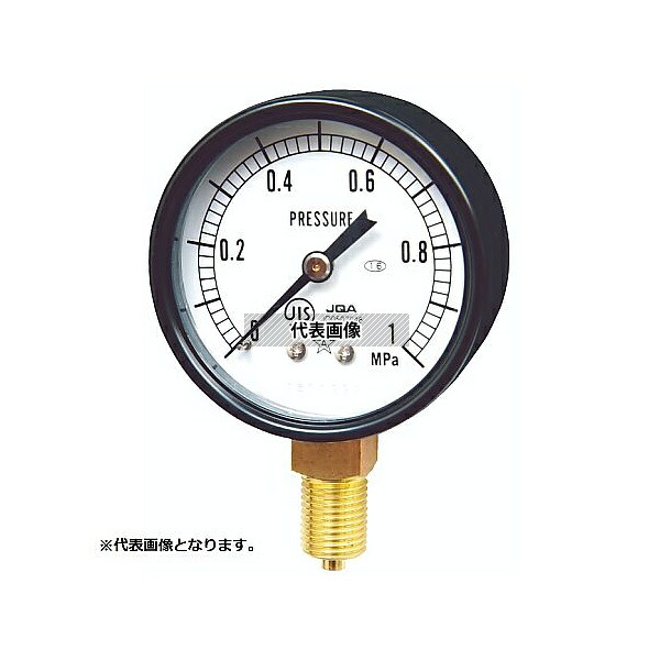 右下精器製造 AT1/4-60X1.6MPA 一般圧力計 メーカー校正証明書+トレサビリティ体系図(G211-111-1.6MPa)