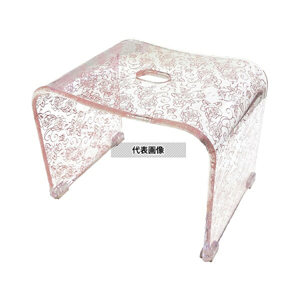 センコー 782587 クリアローズ N バスチェア 風呂いす Mサイズ(高さ:約25cm) ピンク