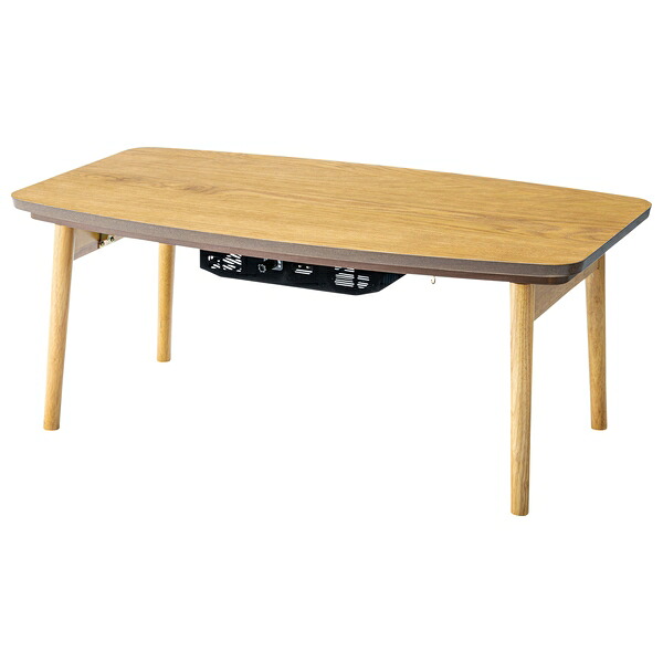 東谷 コタツテーブルナチュラル こたつ エルフィ901OAK | こたつ おしゃれ こたつテーブル コタツ エルフィ 901OAK コタツテーブル 幅90 人気 省スペース コンパクト おすすめ 折りたたみ 北欧デザイン ローテーブル リビングテーブル 天然木ウォルナット 長方形 炬燵