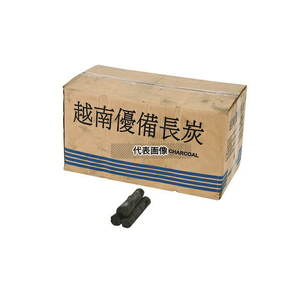 ユーカリ備長炭 切上丸 15kg入 15kg 直径:31から40 焼アミ No.0032600