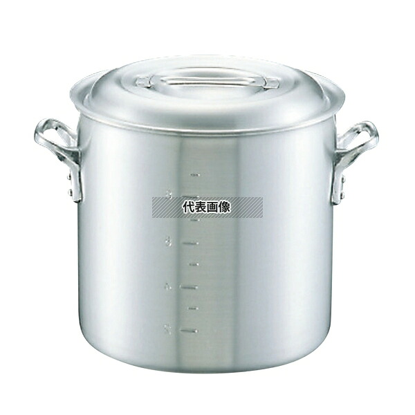 NAKAO(中尾) キング アルミ 寸胴鍋 (目盛付) 30cm 20L φ319 ガス専用 No.0085100 | 業務用 厨房用品 なべ 鍋