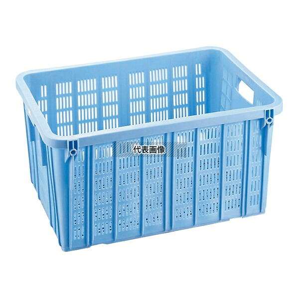 RISU(リス) プラスケット No.750 金具無 BL PP製 75L 667×470×H331mm カゴ No.0442900
