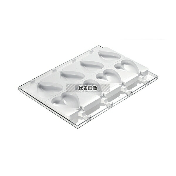 Silikomart(シリコマート) ステッコフレックス ハーティック(4ガ取×2枚入) GEL03 トレー:300×400mm アイス型 No.0558680