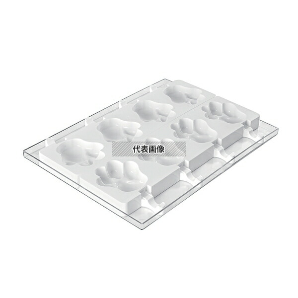 Silikomart(シリコマート) ステッコフレックス パタ(4ヶ取×2枚入) GEL06 トレー:300×400mm アイス型 No.0558700
