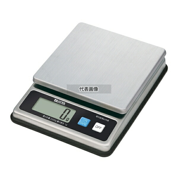 タニタ TANITA(タニタ) デジタルスケール 2kg KW-1458 217×162×H51 はかり No.0858000