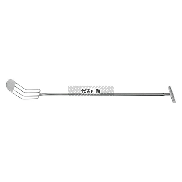 江部松商事 18-8(ステンレス) らくらくターナー 熊手型4本爪 RR4-1200 135×1200 給食用スパテラ/すくい網/ひしゃく No.1178540