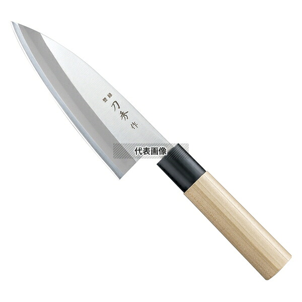刀秀作 モリブデンバナジウム鋼 出刃 (左用) FC-371 16.5cm 全長:310 庖丁 庖丁 No.1239580