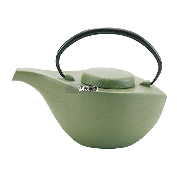 南部鉄 急須 曳舟 若草艶消 12471 0.7L φ195×125×H145 カフェ/サービス用品/トレー No.1696260 9,420円