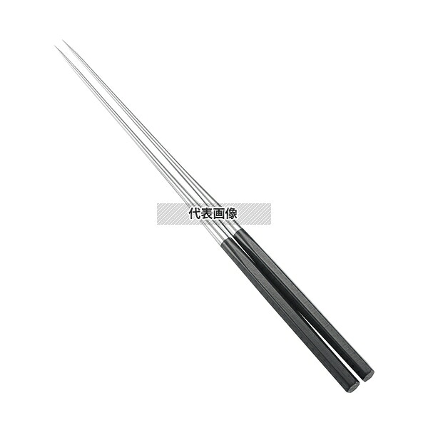 金口製作所 本焼ステンレス黒合板六角柄盛箸 150mm 290 盛箸/菜箸 No.3309400