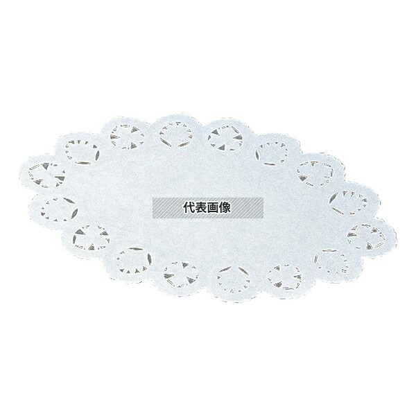 江部松商事 ドイリー レースペーパー 小判型 (500枚入) 14号 350×240 厨房消耗品 No.3713800