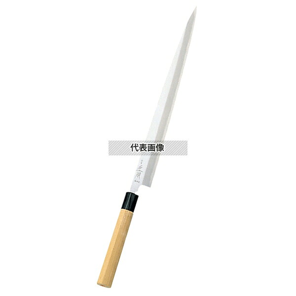 正本 本霞 (玉白鋼) ふぐ引 27cm KS0527 全長:423 ふぐ引き庖丁 No.4580900