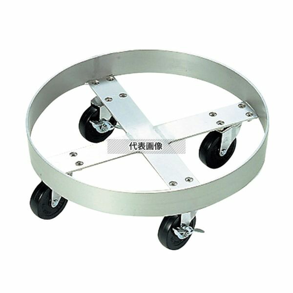 江部松商事 アルミ ペール台車 No.400 内寸φ400 (75L用) 清掃/衛生用品 No.4660800