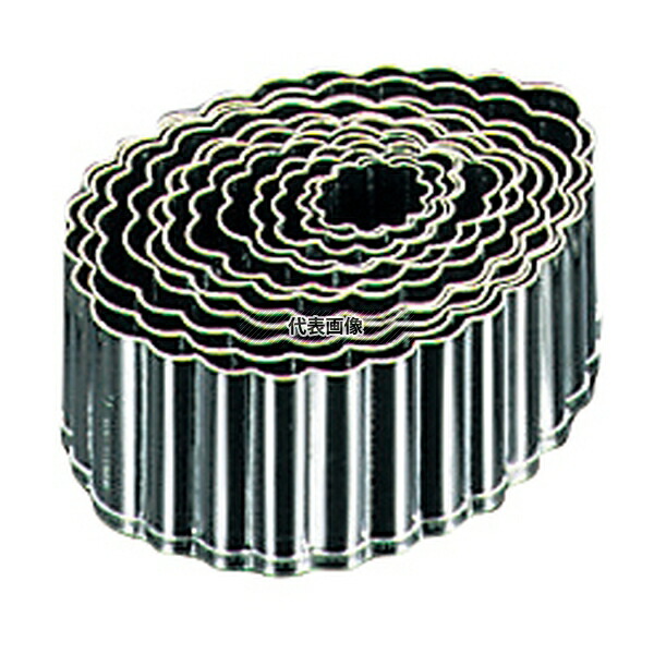 EBM(江部松) 18-0ステンレス パテ抜 木ノ葉 12pcsセット 高さ:H45 製菓/ベーカリー用品 No.5545900