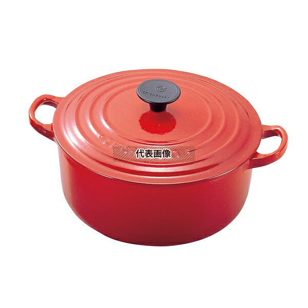 ル･クルーゼ トラディション ココットロンド 20cm 2501-20-06 チェリーレッド 205×270×135 ココット No.6499410