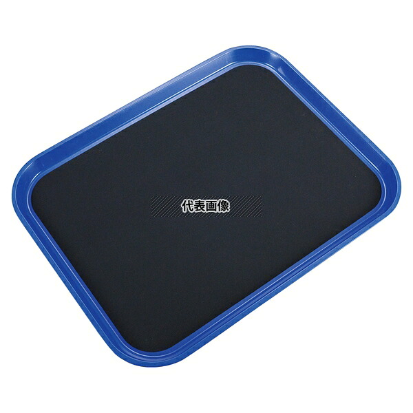 トラエックス 長角トレー 1674 ブルー 380×515 カフェ/サービス用品/トレー No.8028400