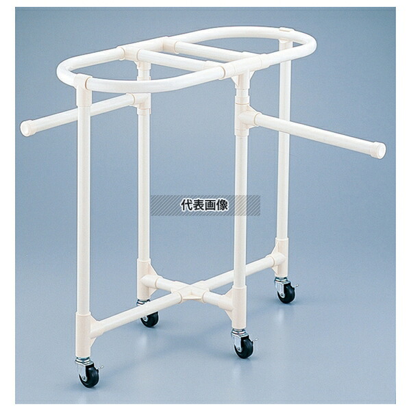 EBM(江部松) イレクター 洗面器スタンド ダブルタイプ 775×335×H820 清掃/衛生用品 No.8380800 [送料別途お見積り]