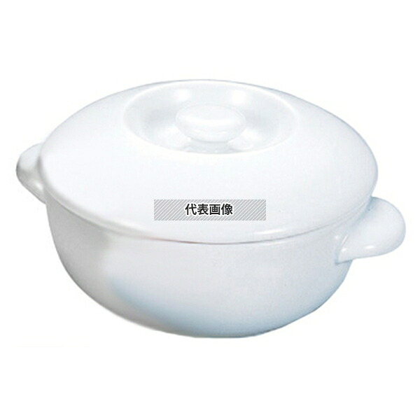 BAUSCHER(バウシャ) 丸 キャセロール 蓋付 851-75 ホワイト 940ml オーブンウェア φ190×H67mm No.8603300