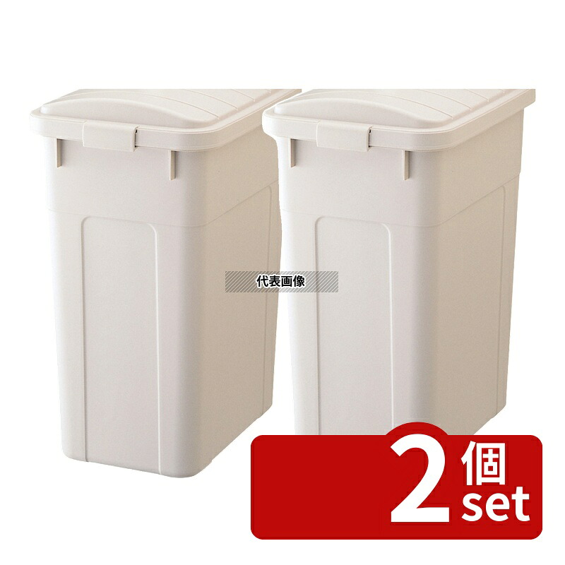 【2個セット】RISU(リス) W&W 角型ポリペール 90型 本体 99L 420×570×H630mm 清掃/衛生用品 No.0120700|ファーストFACTORY