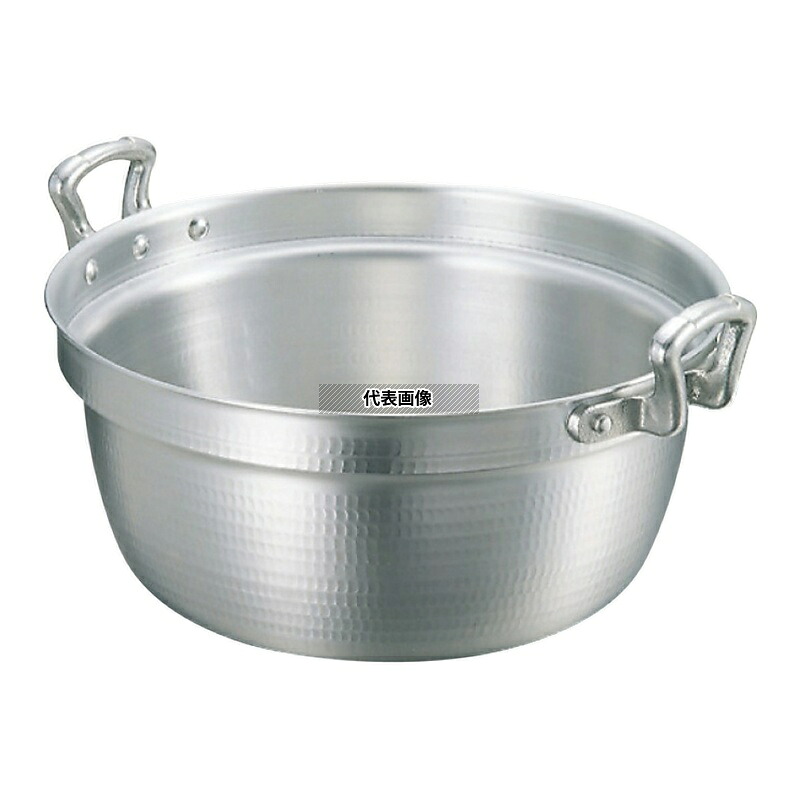NAKAO(中尾) キング アルミ 打出 料理鍋 (目盛付) 54cm 44L φ560 鍋全般 No.0138200｜ファーストFACTORY