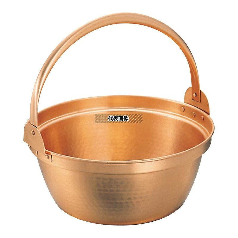 丸新銅器 銅 山菜鍋 (内側スズ引キ無し) 30cm 5L φ310 鍋全般 No.0142900|ファーストFACTORY