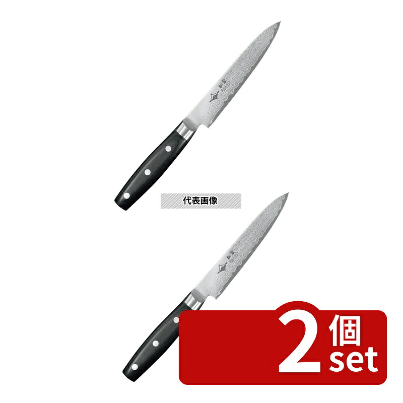 【2個セット】EBM(江部松) 松翠 69層鋼ダマスカス ペティナイフ 13cm 全長:236 庖丁 No.0990930｜ファーストFACTORY