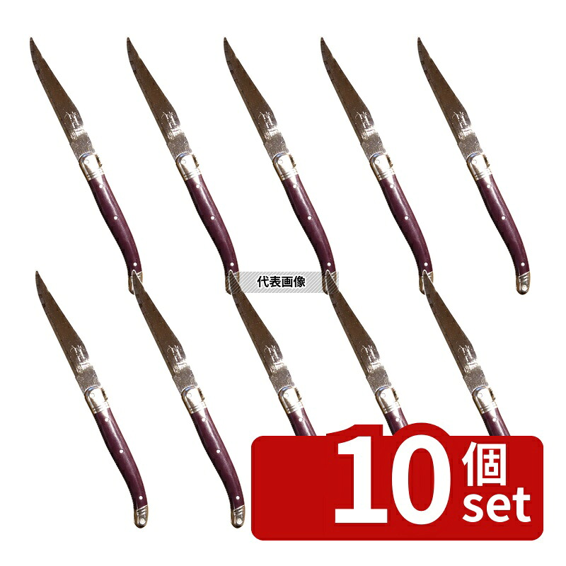 【10個セット】ジャン･ネロン ライヨール ステーキナイフ オーベルジン 235mmmm No.1072710｜ファーストFACTORY