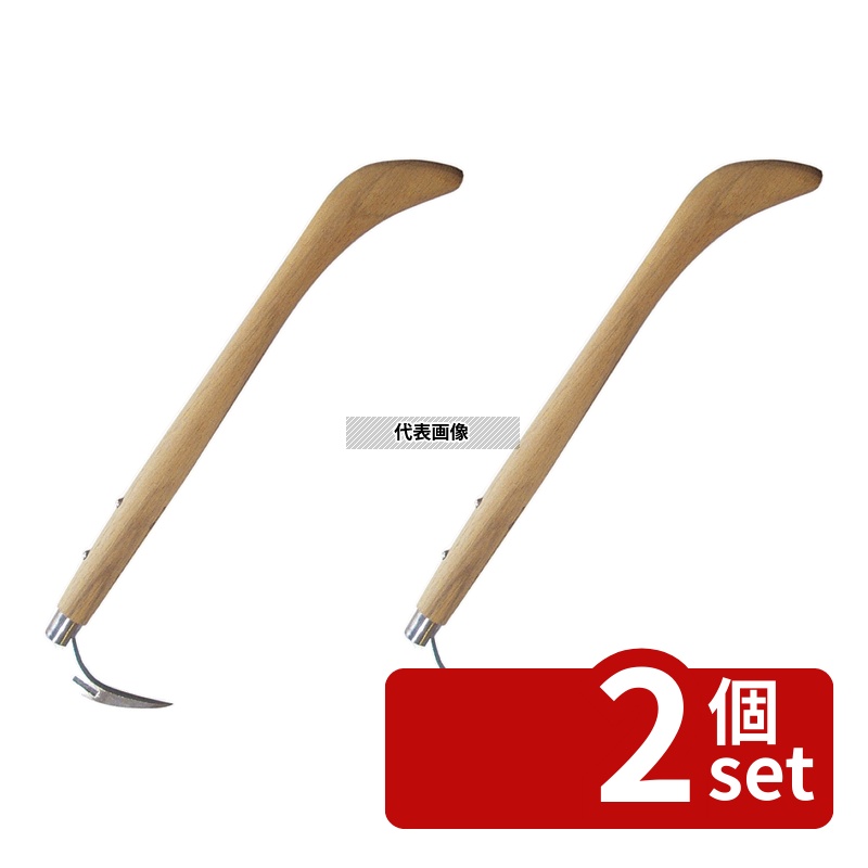 【2個セット】(有)浅野木工所 木柄 ステンレス 唐津鉤 42cm 19200 42cm 唐津鉤 魚介類/下ごしらえ No.1232840|ファーストFACTORY