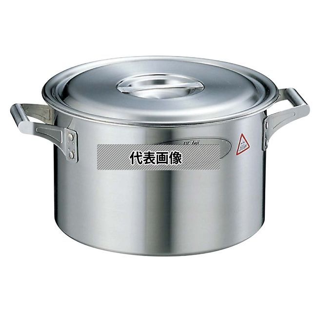 18-10(ステンレス) ロイヤル 半寸胴鍋 XMD-300 30cm 13L φ325 No.3008600 IH/ガス兼用鍋