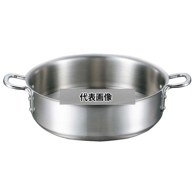 EBM(江部松) ビストロ 三層クラッド 外輪鍋 30cm 蓋無 OD320&times;BD255 IＨ・ガス兼用鍋 No.4144200｜ファーストFACTORY