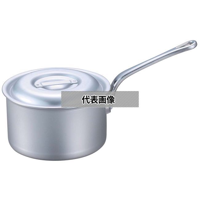 EBM(江部松) アルミ プロシェフ IH 深型 片手鍋 (目盛付) 21cm 4L φ230 No.8108400 IH/ガス兼用鍋