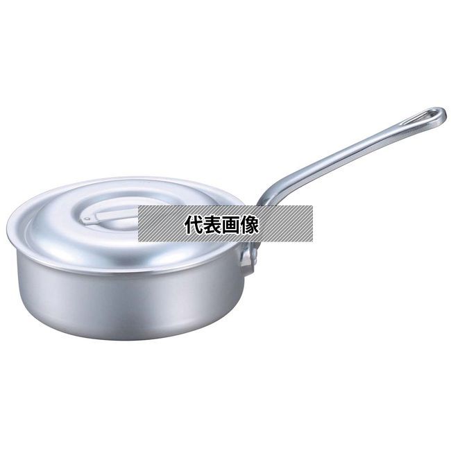 EBM(江部松) アルミ プロシェフ IH 浅型 片手鍋 (目盛付) 27cm 5L φ288 No.8109200 IH/ガス兼用鍋