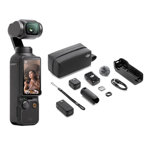 DJI OSMO POCKET 3 クリエーターコンボ | 4K撮影 アクションカメラ ビデオカメラ Vlog撮影 美顔効果 ポケットサイズ 急速充電 長時間駆動 簡単収納 【在庫有り】