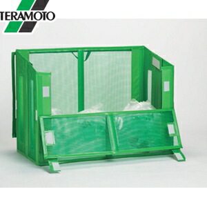 テラモト　自立ゴミ枠II　折りたたみ式　緑　1200&times;600&times;880　DS-261-112-1　[法人限定][送料別途お見積り]｜ファーストFACTORY