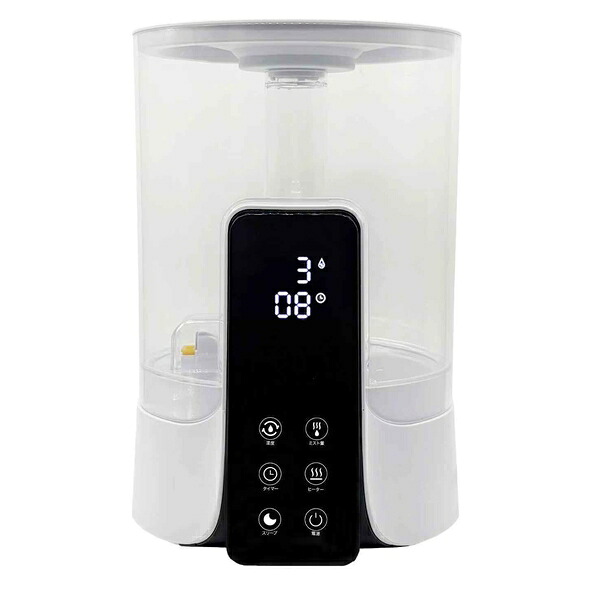 ハイブリッド加湿器[a35916] | 生活家電 ハイブリッド式 容量約5L デジタル表示 タッチパネル ミスト量3段階 最大約11畳 リモコン付き ウイルス対策