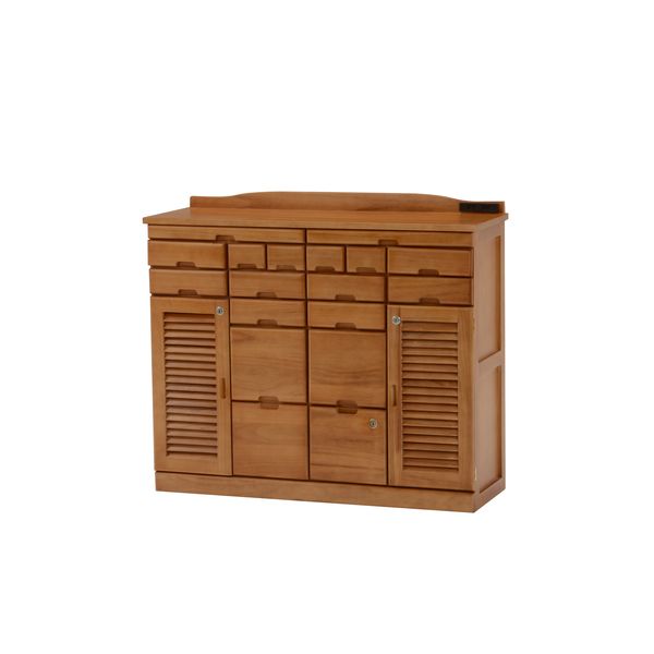 楽天市場】天然木 鍵付き引出しいっぱいファックス台 コンセント付き