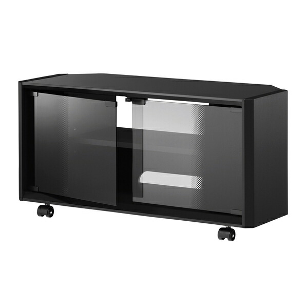ハヤミ工産(TIMEZ) テレビ台 TV-GA750 26～32V型対応 750mm幅 ブラック光沢 キャスター付 [時間指定不可]｜ファーストFACTORY