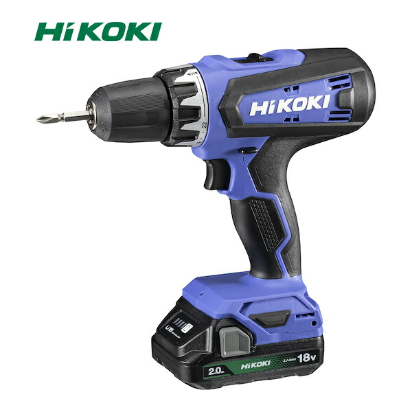 HIKOKI(ハイコーキ) FDS18DF(2BG) 18V コードレス ドライバドリル バッテリー(BSL1820M)×2個 充電器(UC18YKSL) ケース付 1台 5760-1247【在庫有り】
