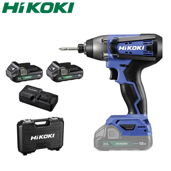 HiKOKI 日立工機 18V ケース付 5760-1287 FWH18DF コードレスインパクトドライバ 電池×2