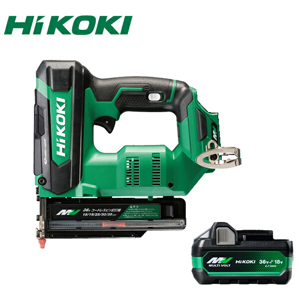 HiKOKI（日立工機）　36Vコードレスピン釘打機　NP3635DA（XPZ)　ケース付　電池計1個付 5780-4100