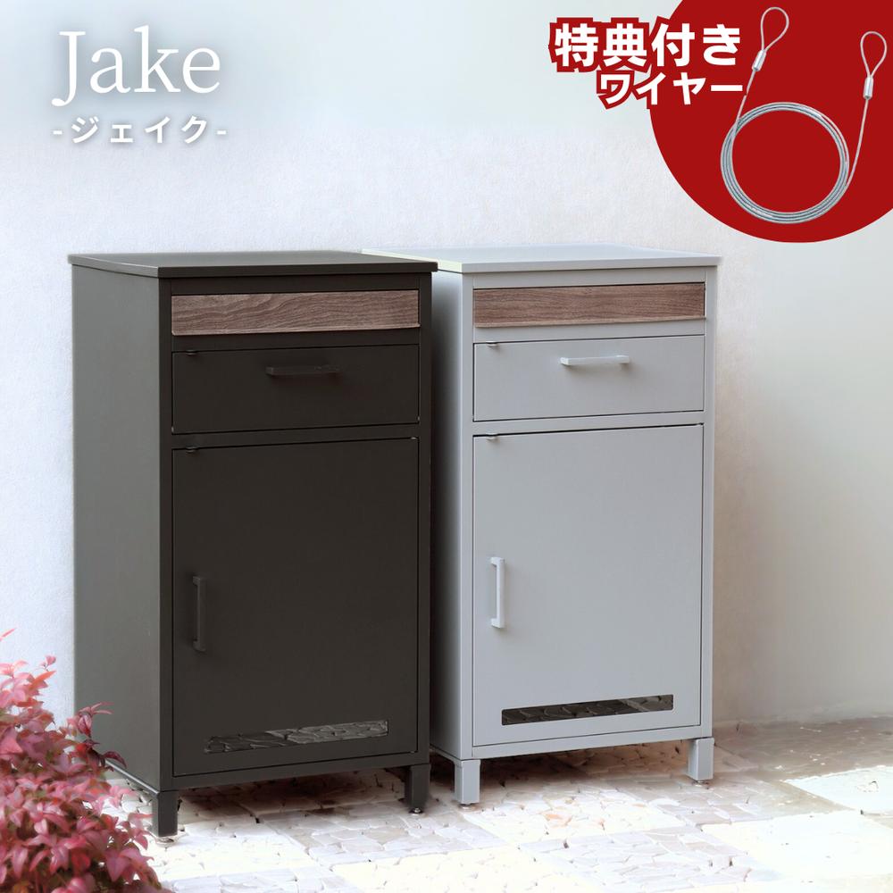 2025SS 当店限定 アンカー不要 Jake 宅配ボックス付ポスト ワイヤー付き | 宅配ボックス ポスト 大容量 おしゃれ 一戸建て用 置き型 郵便ポスト 郵便受け マンション 置き配 一体型 屋外 固定 個人宅 印鑑 戸建 戸建て 戸建て用 据え置き型 ポスト一体型|ファーストFACTORY