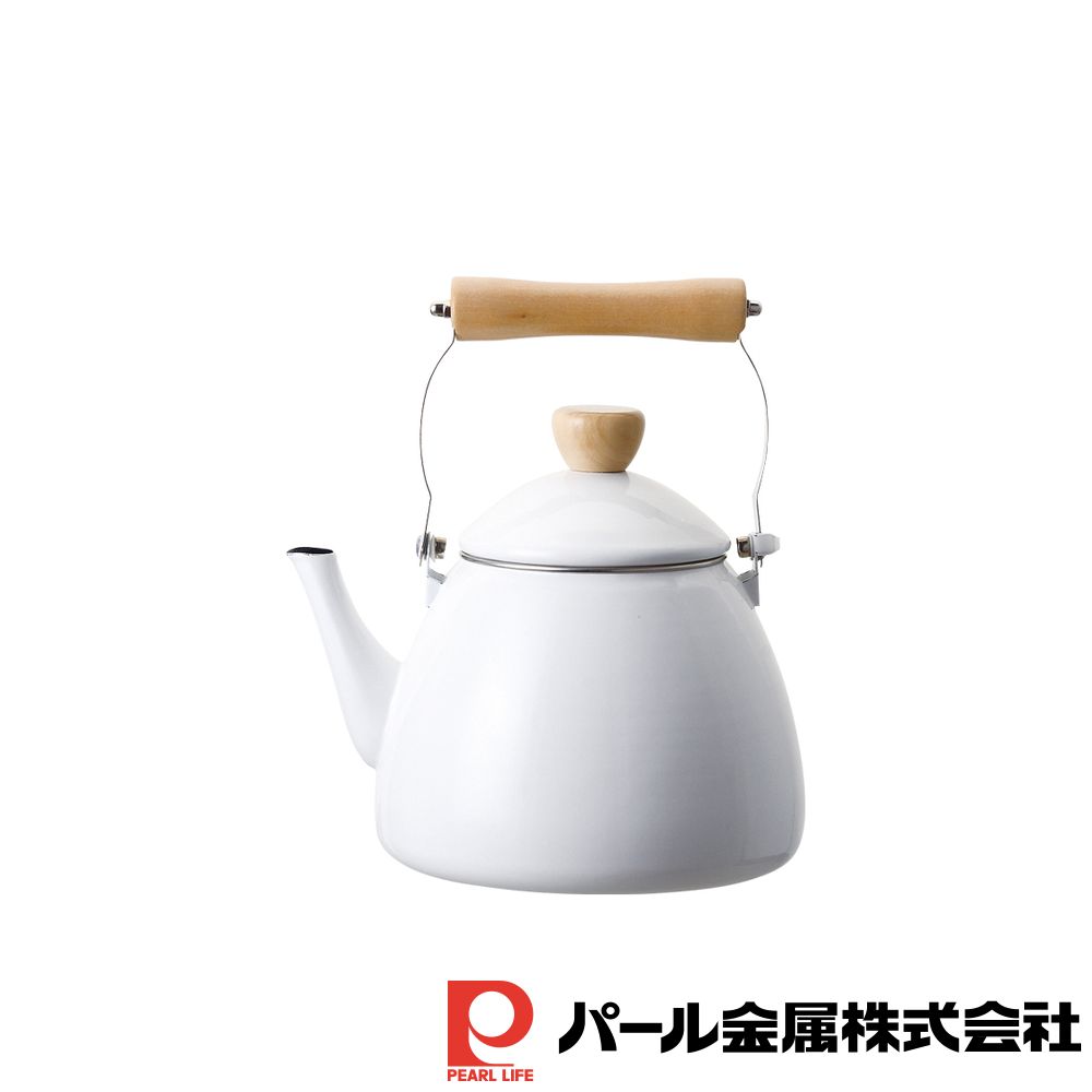 【2個セット】クレヴィア ホーローケットル2.5L(ホワイト) | クレヴィア ホワイト パールパール ホーロー ケットル やかん ケトル おしゃれ 白 IH対応 オール熱源 パール