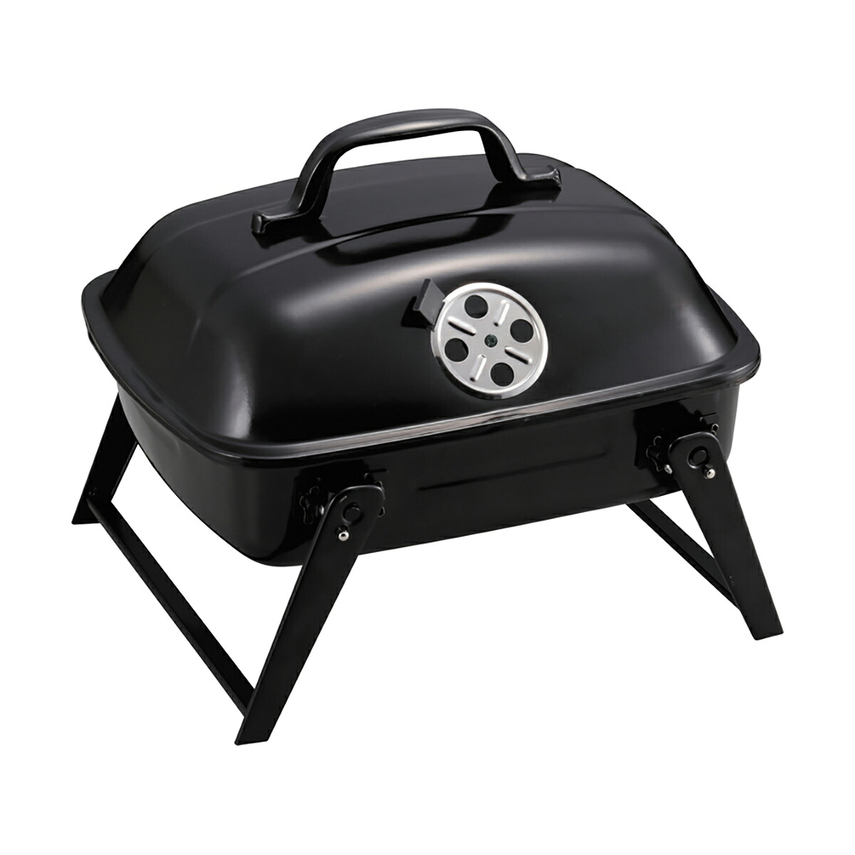 【2個セット】キャプテンスタッグ(CAPTAIN STAG) BBQ スモーク オーブングリル ミニ | ミニ スモーク アウトドア グリル キャンプ 焚き火台 BBQコンロ オーブン ふた付き ブラック バーベキュー 燻製 コンロ メンズ レディース