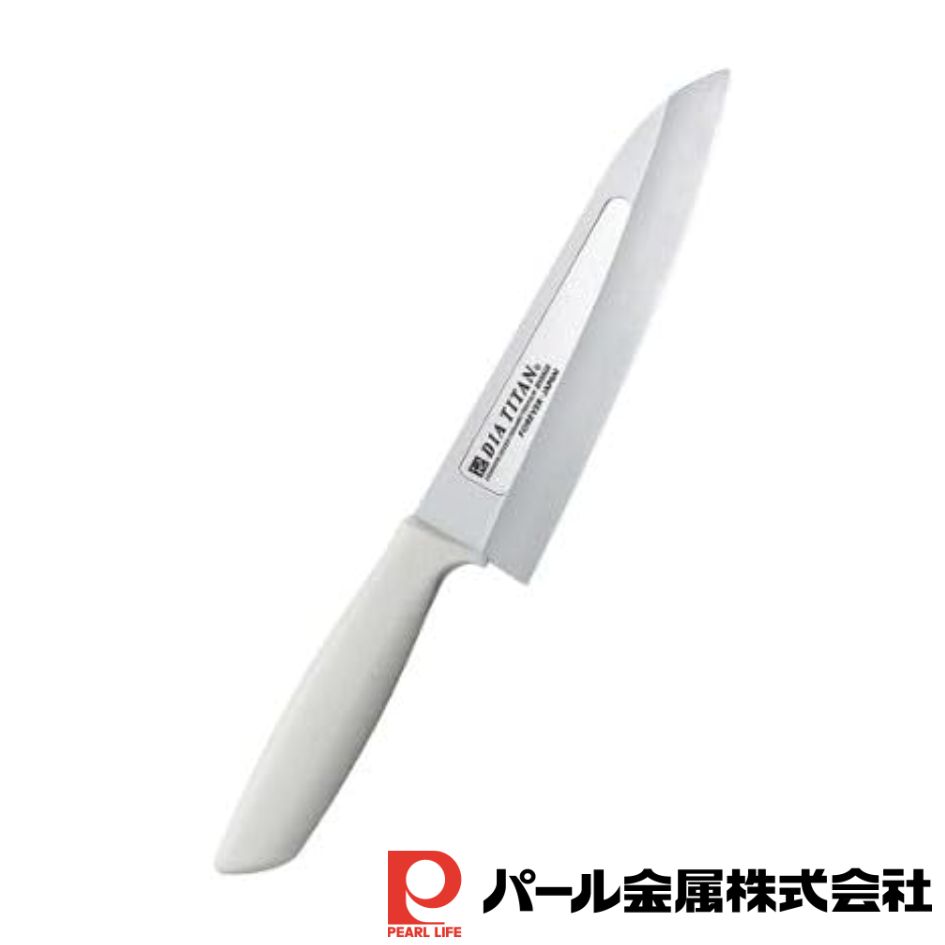 【2個セット】Pダイアチタン包丁160mm(溝付き) | 庖丁 フォーエバー 包丁 日本製 ダイヤチタン 三徳包丁 刃渡り16cm 万能包丁 三徳庖丁 文化包丁 チタン包丁 16センチ ダイアモンド 錆びない 衛生的 切れ味 長持ち 軽量 調理器具