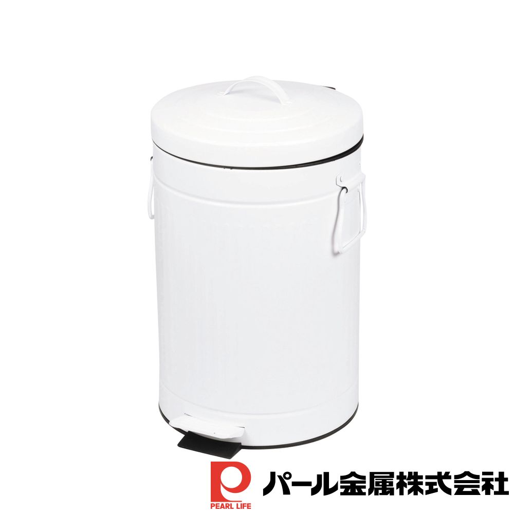 【2個セット】クラウス ペダルペール12L(ホワイト) | ホワイト クラウス ゴミ箱 ふた付き ごみ箱 ペダル ペール ペダルペール キッチン 台所 静音タイプ くずかご 生活雑貨 日用雑貨 型番おしゃれ 丸型 静音