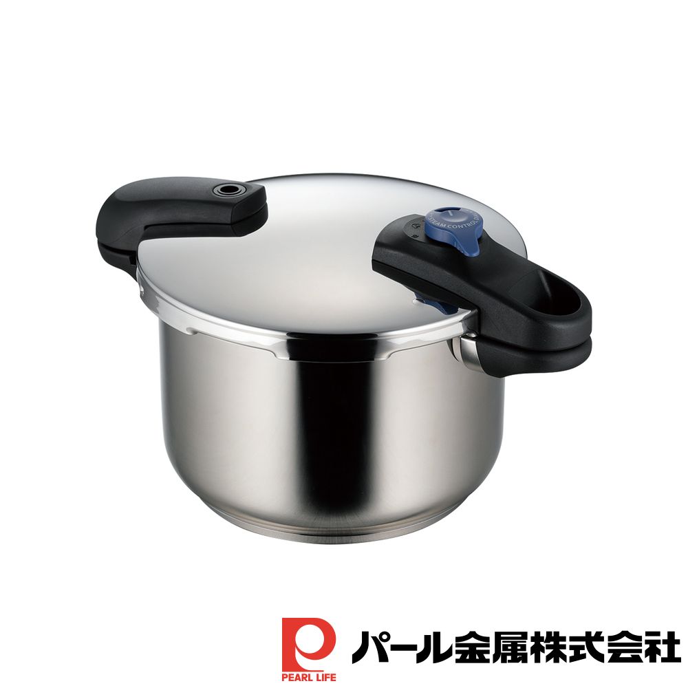 【2個セット】クイックエコ 3層底切り替え式両手圧力鍋5.5L | クイックエコ 圧力鍋 3層底 両手 切り替え式 8合炊き キッチン用品 IH対応 両手圧力鍋 ガス火 低圧 高圧 両手鍋 圧力なべ ステンレス 切り替え 鍋 時短