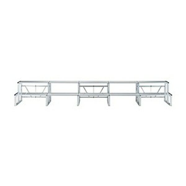 テラモト(TERAMOTO) かんたんアルミひな段2段5連セット HPS235 D300 OT-622-235-0 [法人限定][送料別途お見積り] | テラモト