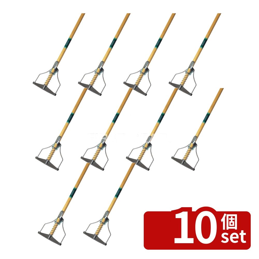 【10個セット】テラモト(TERAMOTO) ダンディスプリング 木柄 24cm CL-320-524-0 [法人限定] | テラモト CL3205240 ダンディースプリング モップ 木柄 掃除 清掃道具 清掃用品 オフィス用 フローリング用 Pタイル用 ビルメンテナンス 店舗用 学校用 軽量 樹脂ヘッド