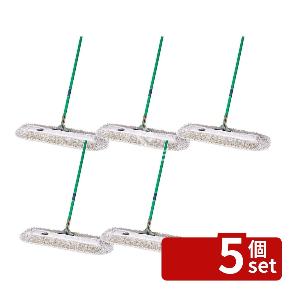 【5個セット】テラモト(TERAMOTO) 体育館モップ 60 CL-334-060-0 [法人限定] | 体育館モップ 大型モップ モップ 60cm テラモト 床掃除 フロアモップ 廊下掃除 水拭き から拭き らくらく掃除 綿モップ スチールパイプ 木製モップ 衛生管理 広域 清掃用品 掃除道具